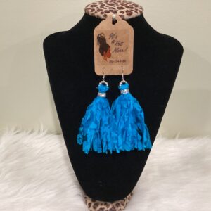 Light blue 3 inch Earrings