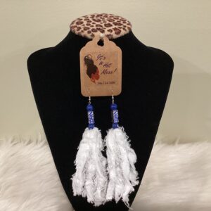 Blue and white Earrings