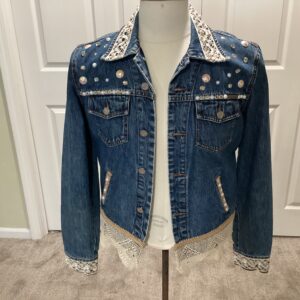Vintage Calvin Klein, jean jacket the size is a large front side
